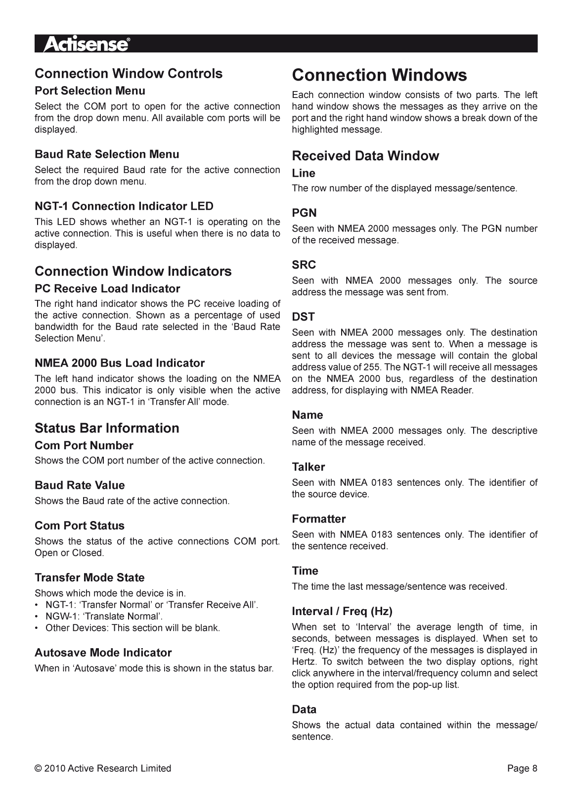 Actisense Nmea Reader