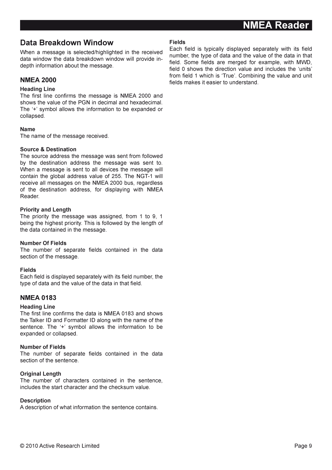 Actisense Nmea Reader