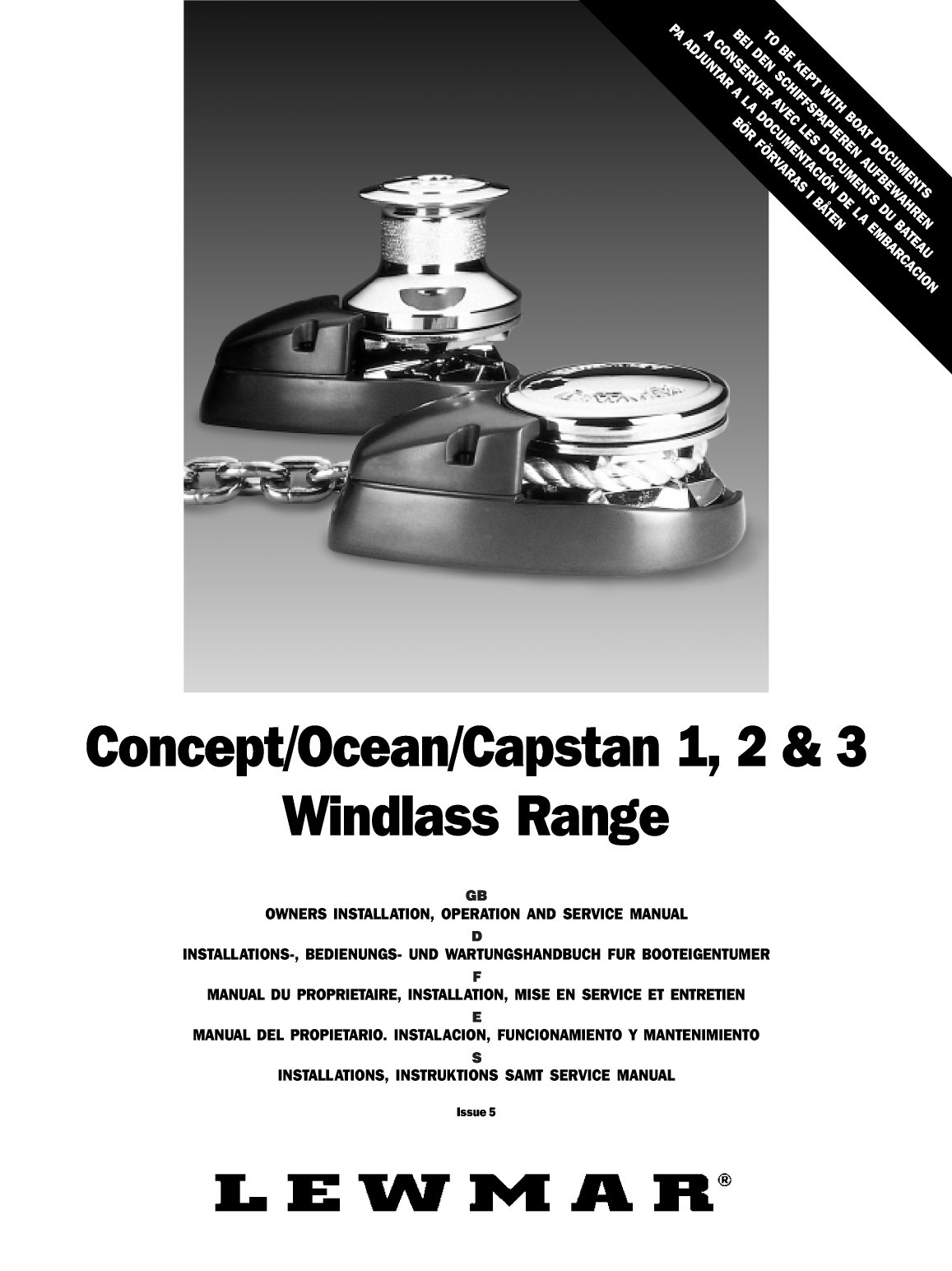 Lewmar: Concept123 Web Lewmar Concept/ Ocean/ Capstan Windlass / Guindeau