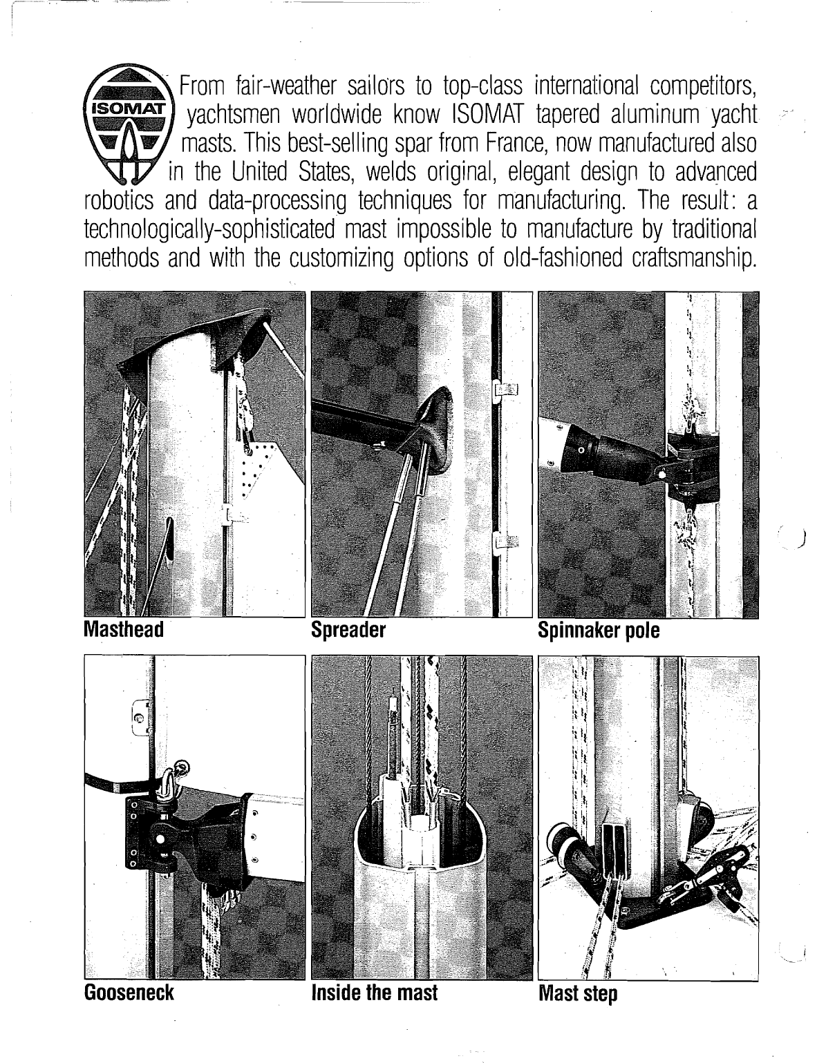 Isomat Spares Alumnum. Masts