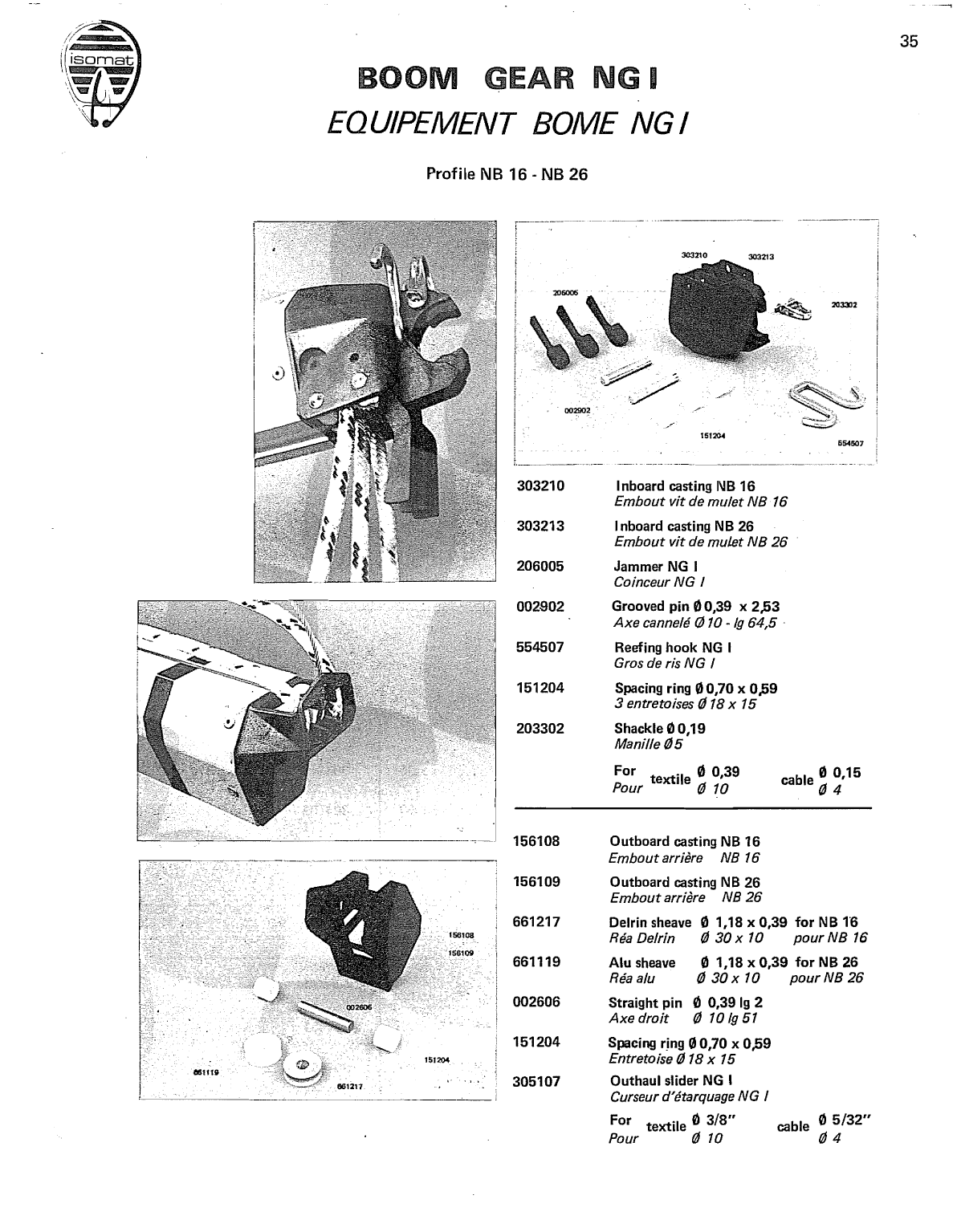 Isomat Spares Alumnum. Masts