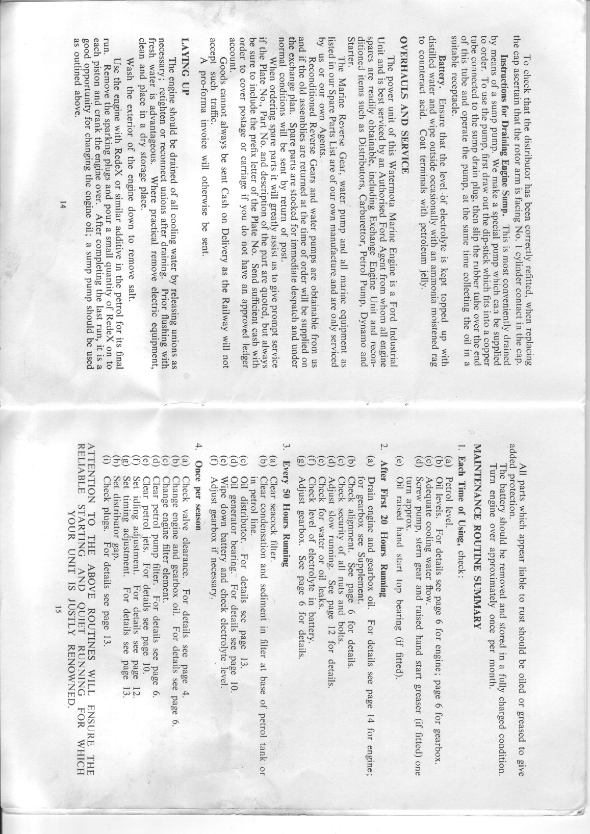 Ford Watermota Sea Wolf Tiger Otter