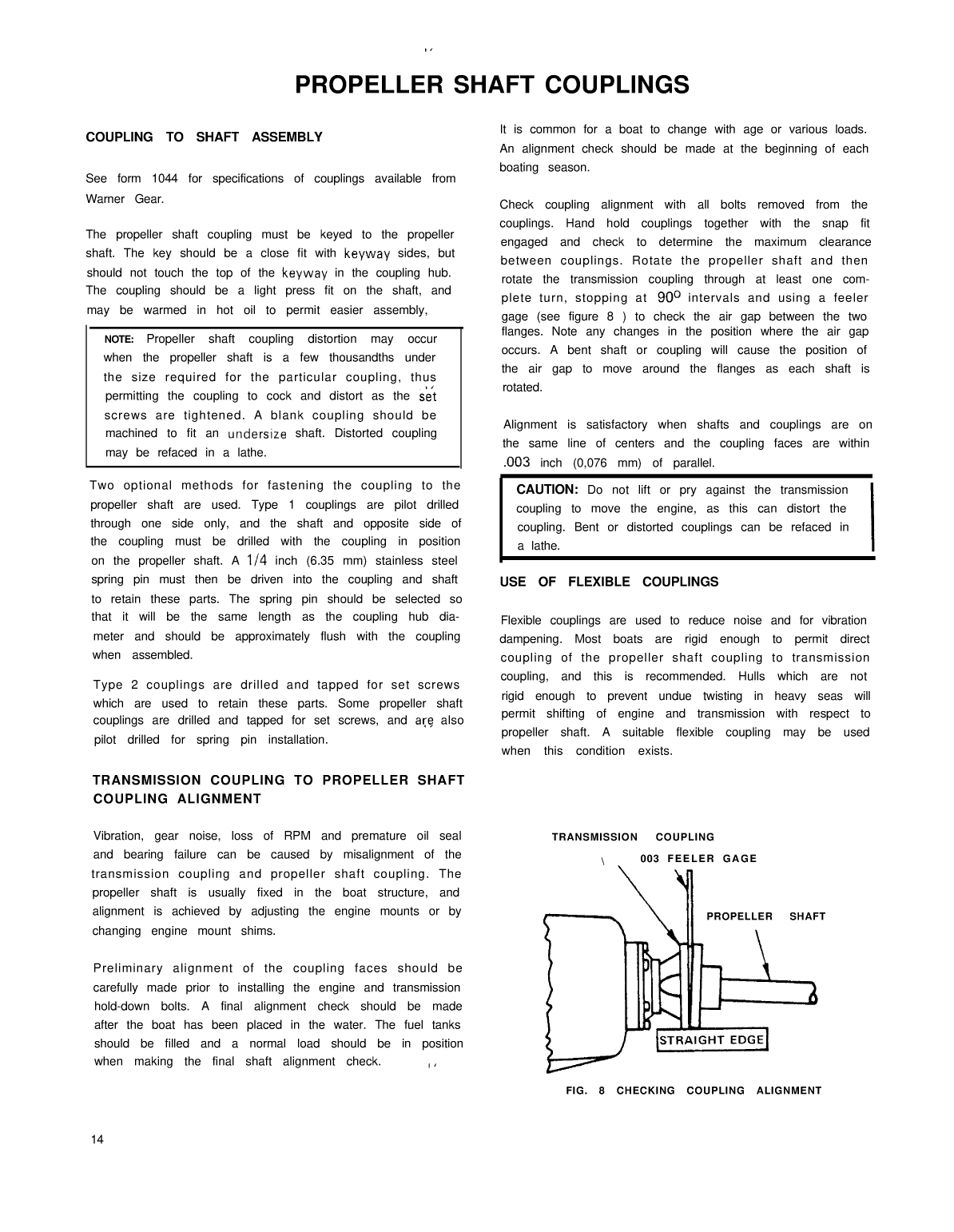 Borg Warner Velvet Drive Marine Installation