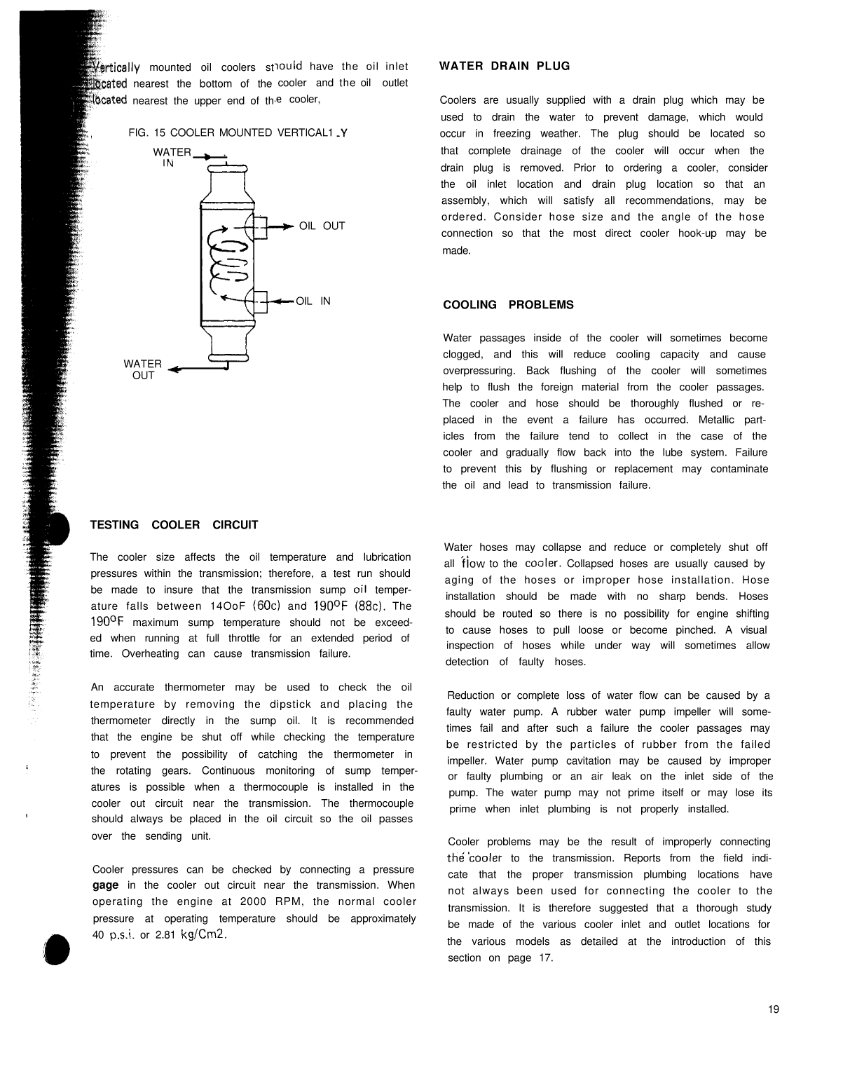 Borg Warner Velvet Drive Marine Installation