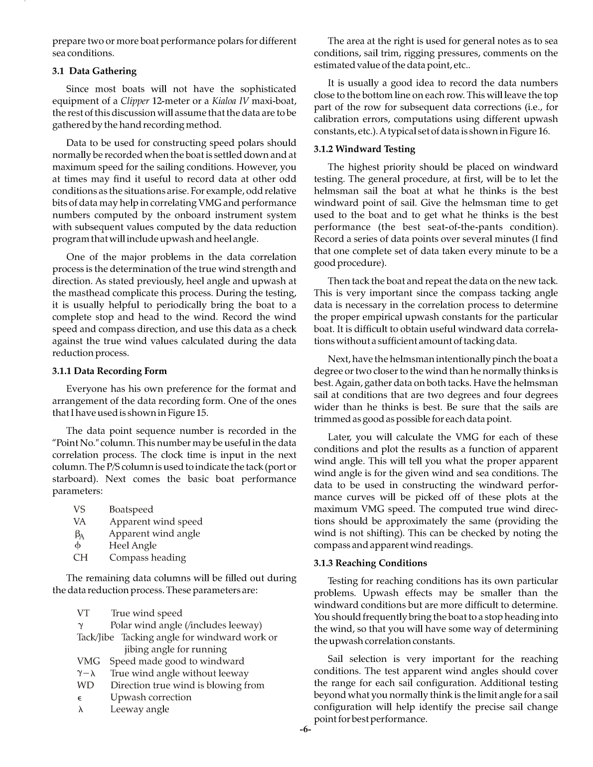 Sailboat Performance Testing Techniques
