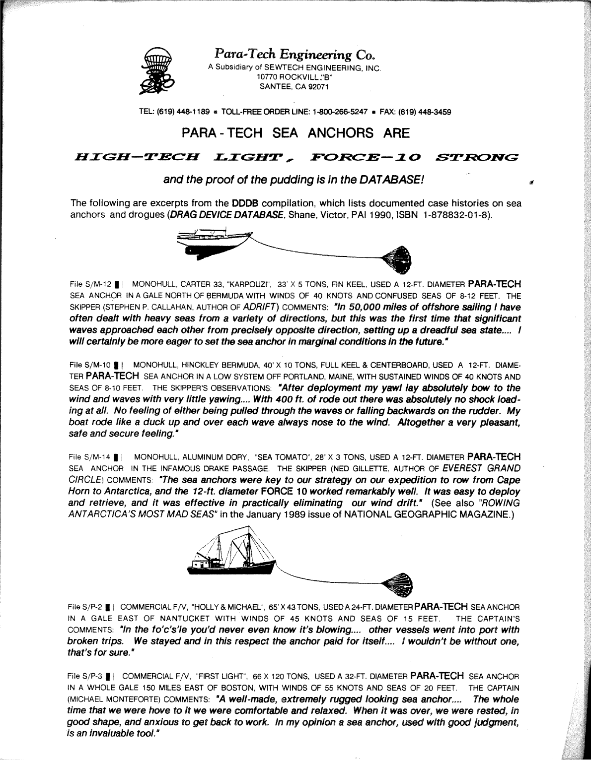 Para Tech Sea Anchor Parachute