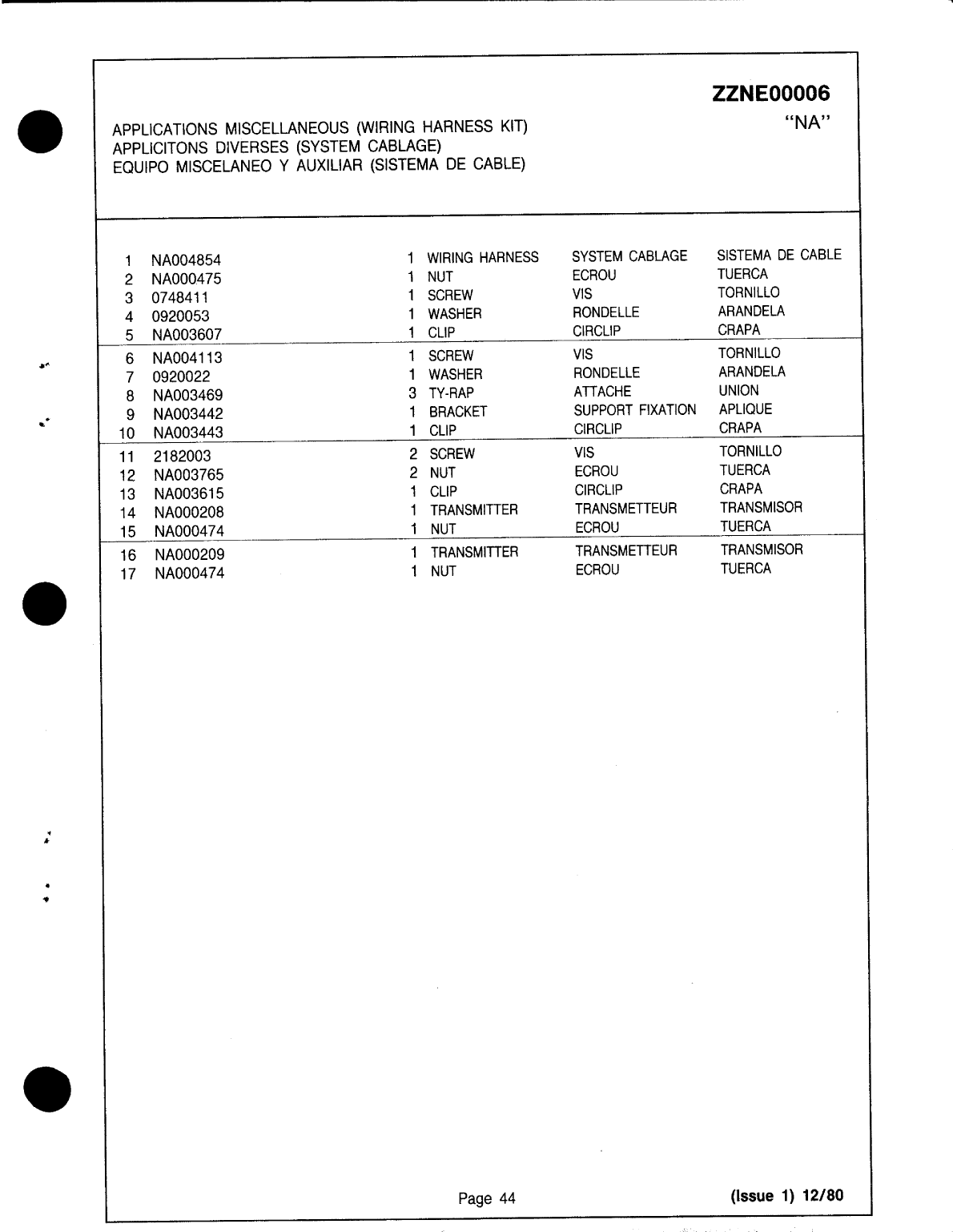 Perkins 4.108m Parts Manual