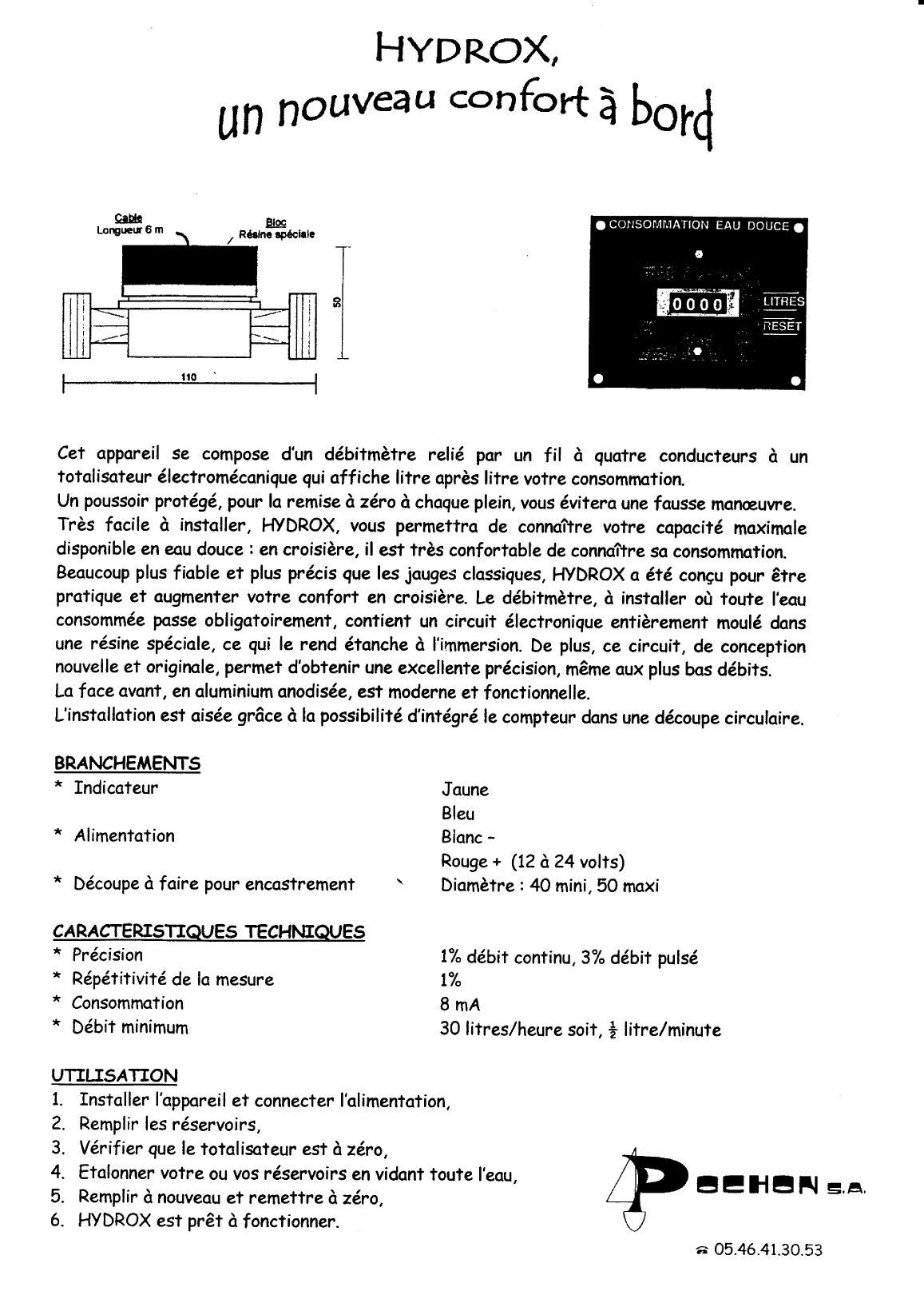 Pochon Hydrox Water Volume Meter
