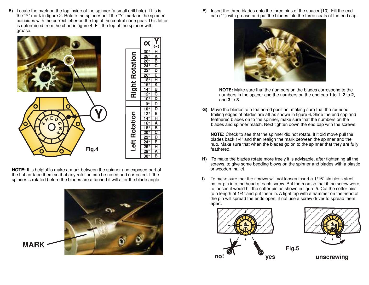 Pyi Max Prop 3 Blade Instructions