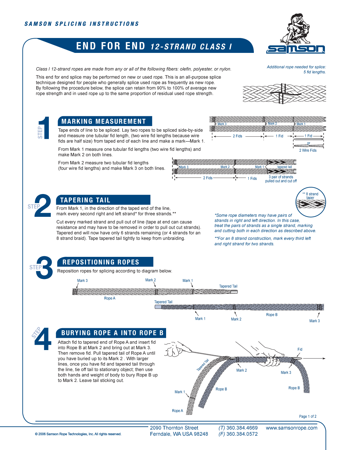 Class 1 End For End Splice