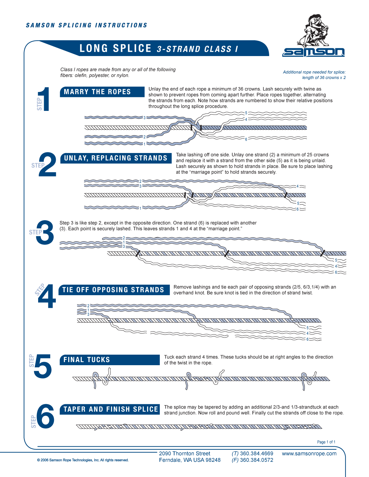'3 Strand Long Splice'