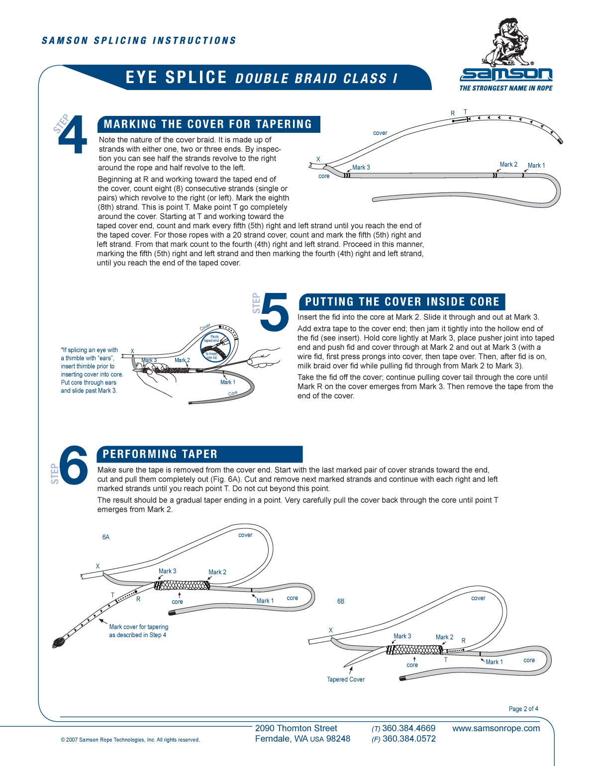 ' Double Braid Eye Splice'