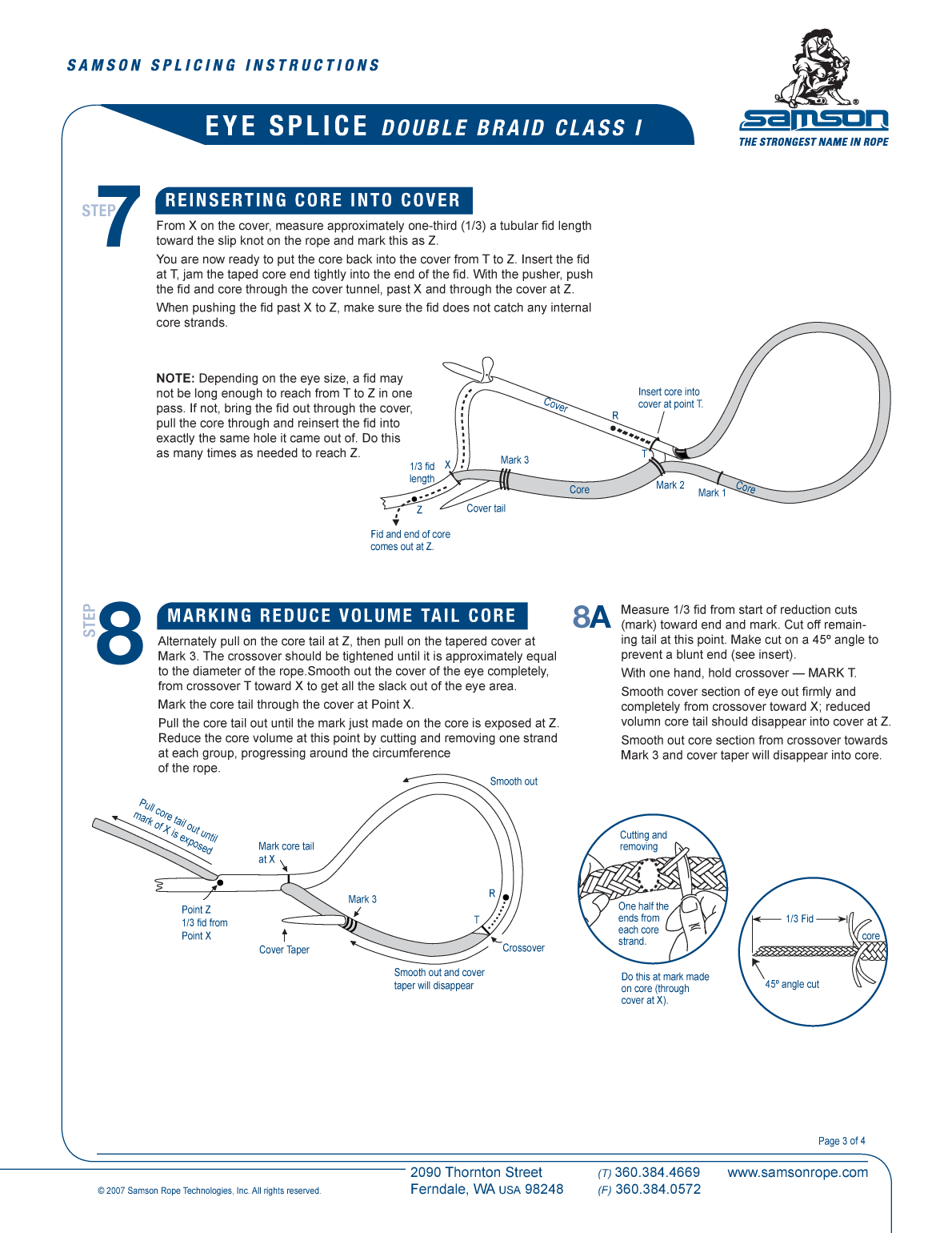 ' Double Braid Eye Splice'
