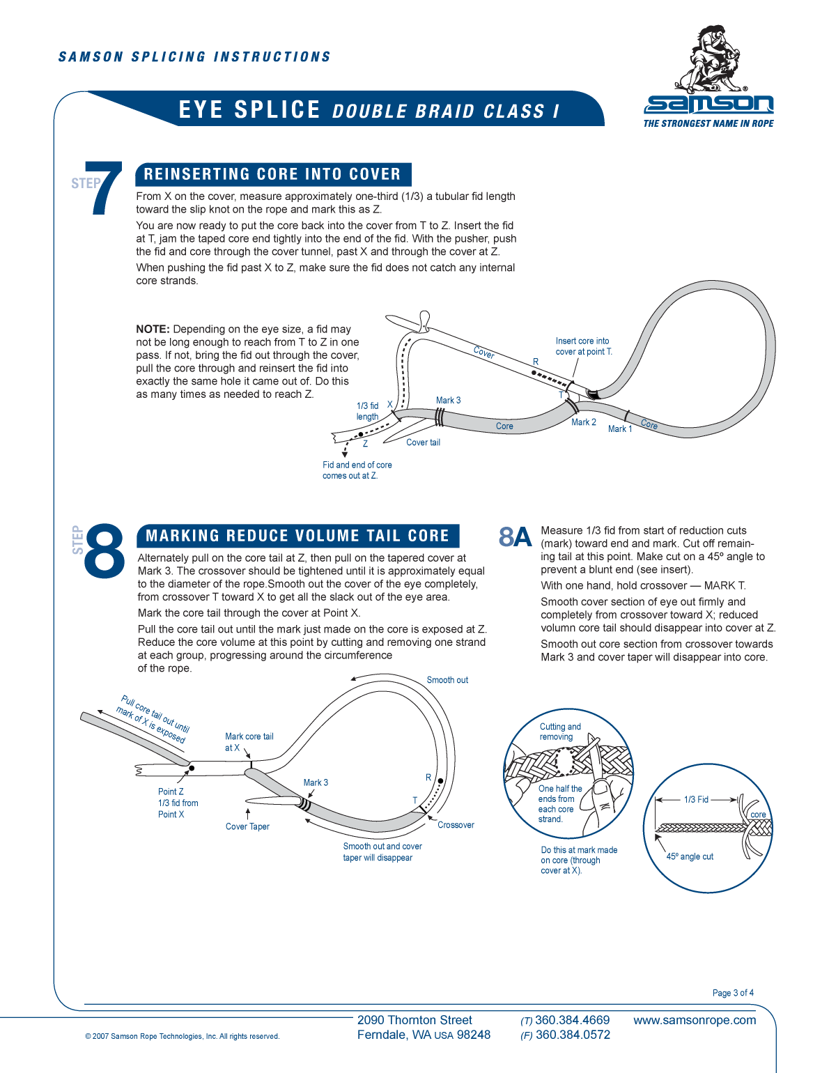 ' Double Braid Eye Splice'