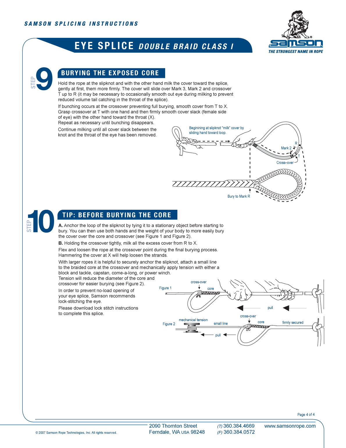 ' Double Braid Eye Splice'