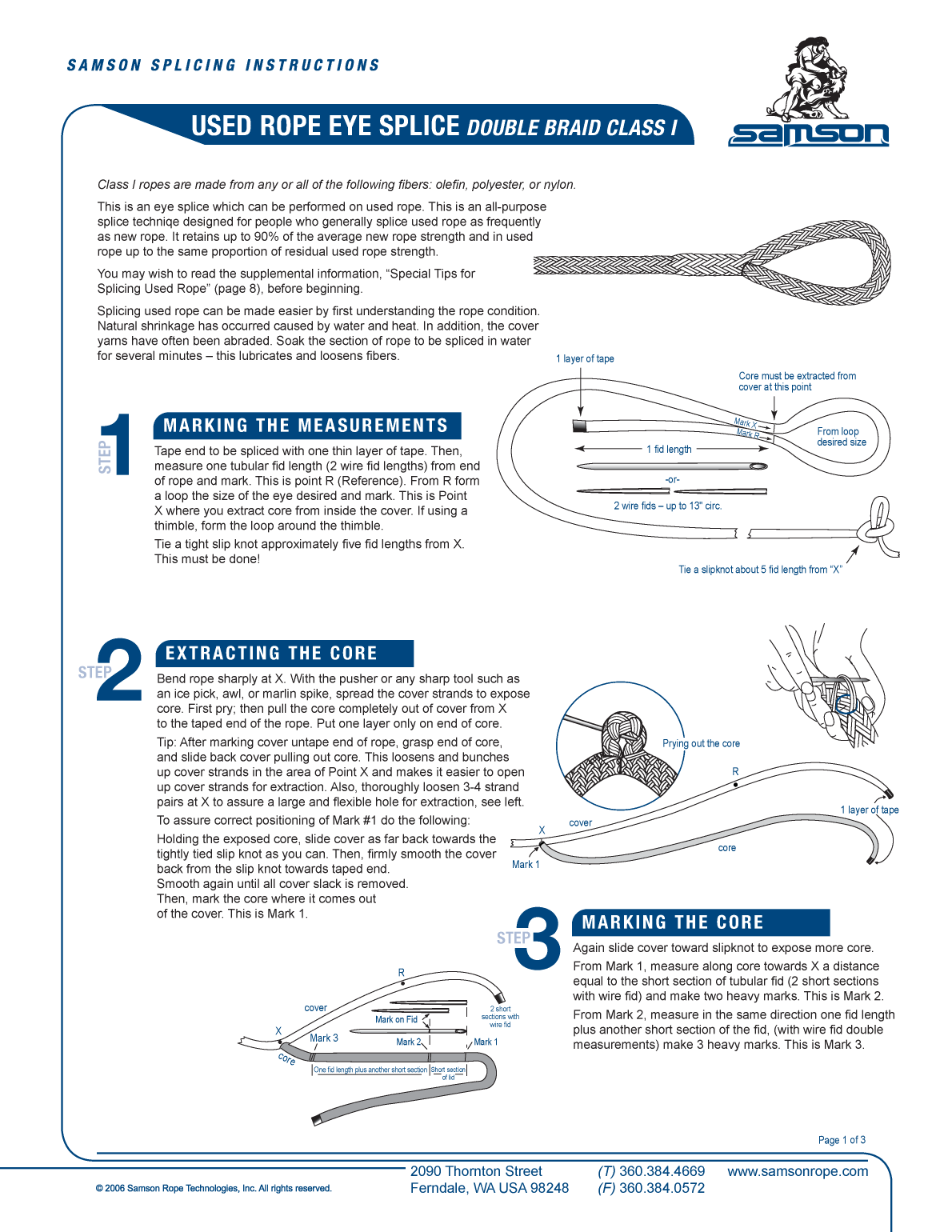 ' Eye Splice In Used Line