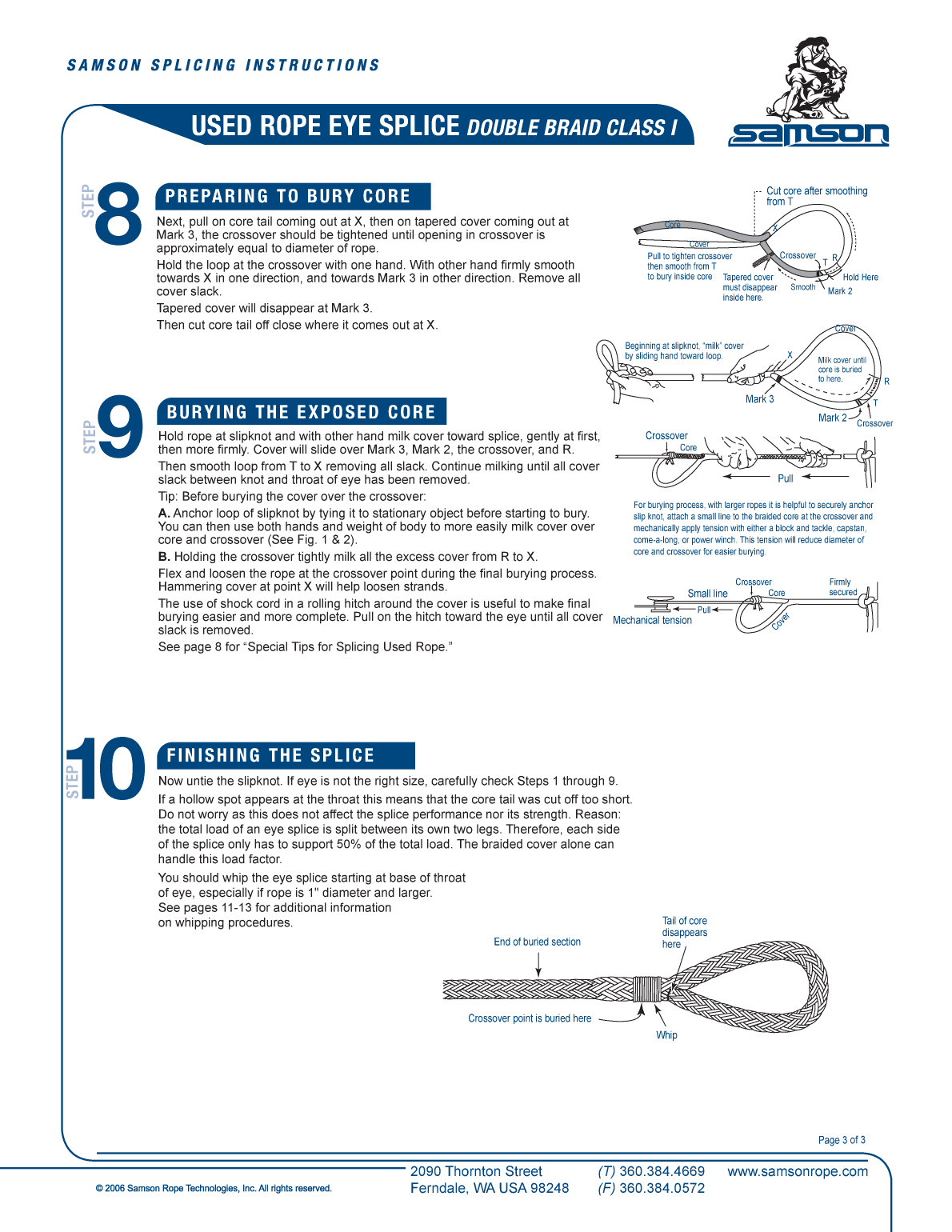Eye Splice In Used Line;