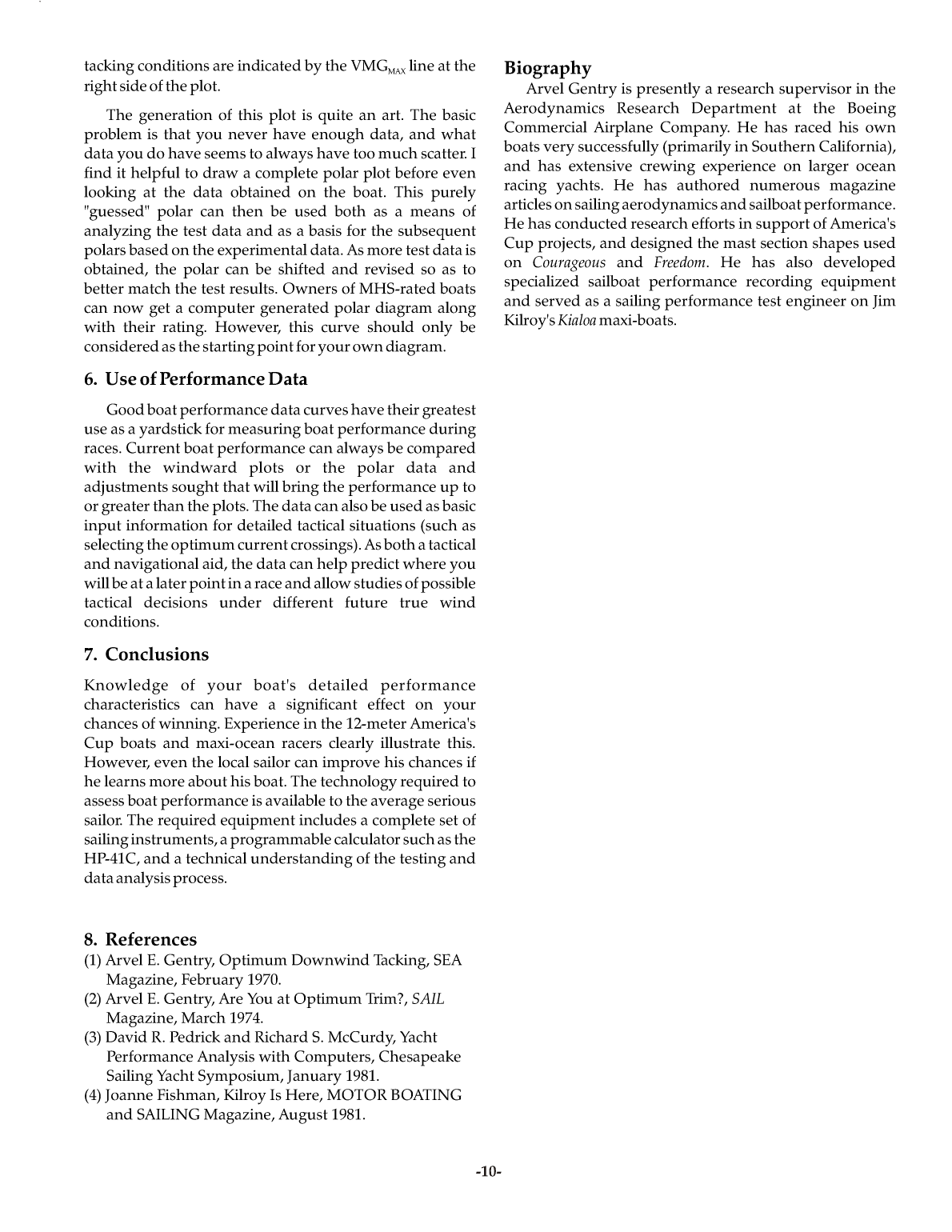 Sailboat Performance Testing Techniques