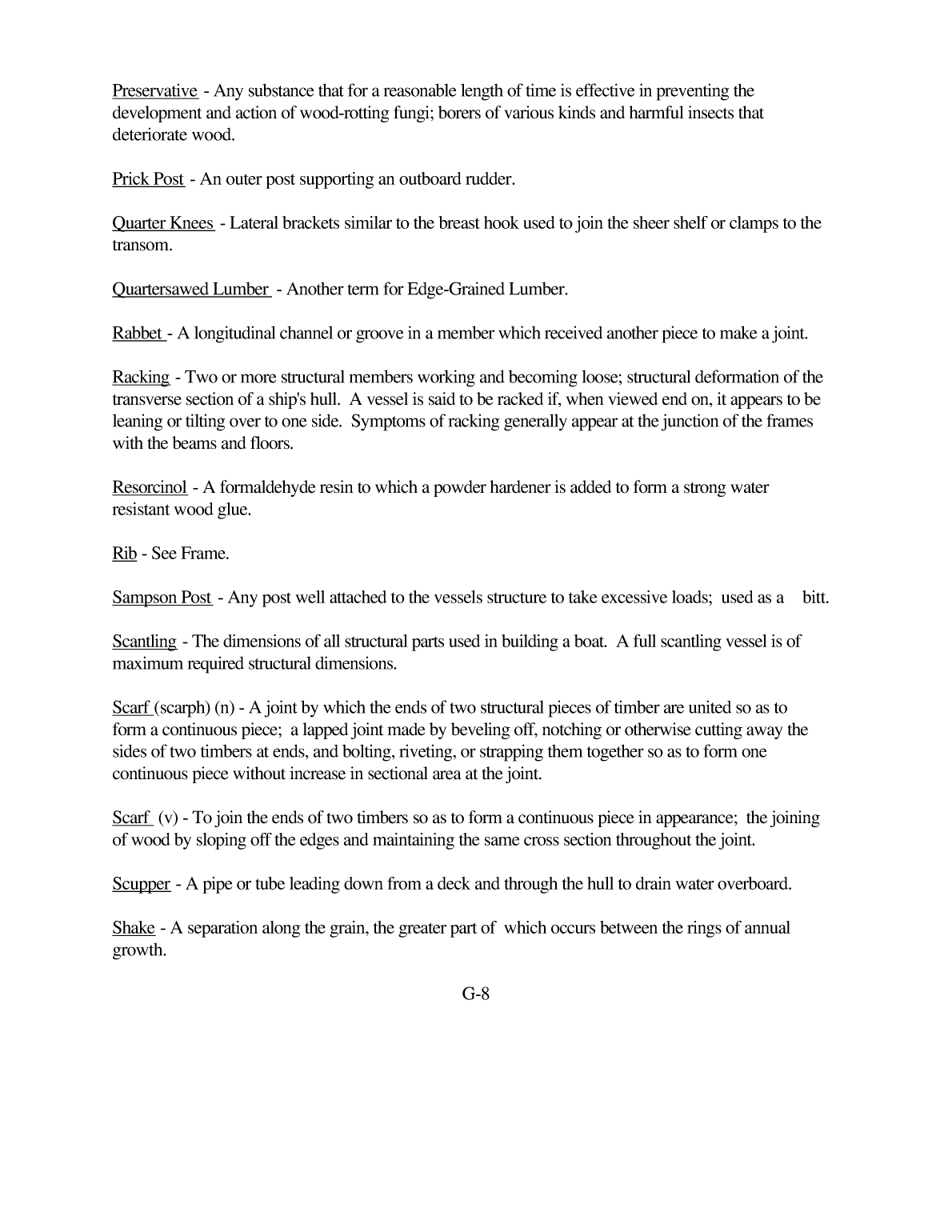 Inspection, Repair, And Maintenance Of Wood Hulls