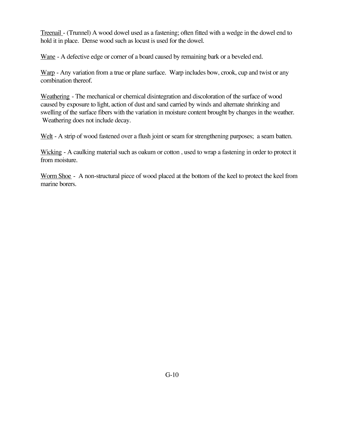 Inspection, Repair, And Maintenance Of Wood Hulls