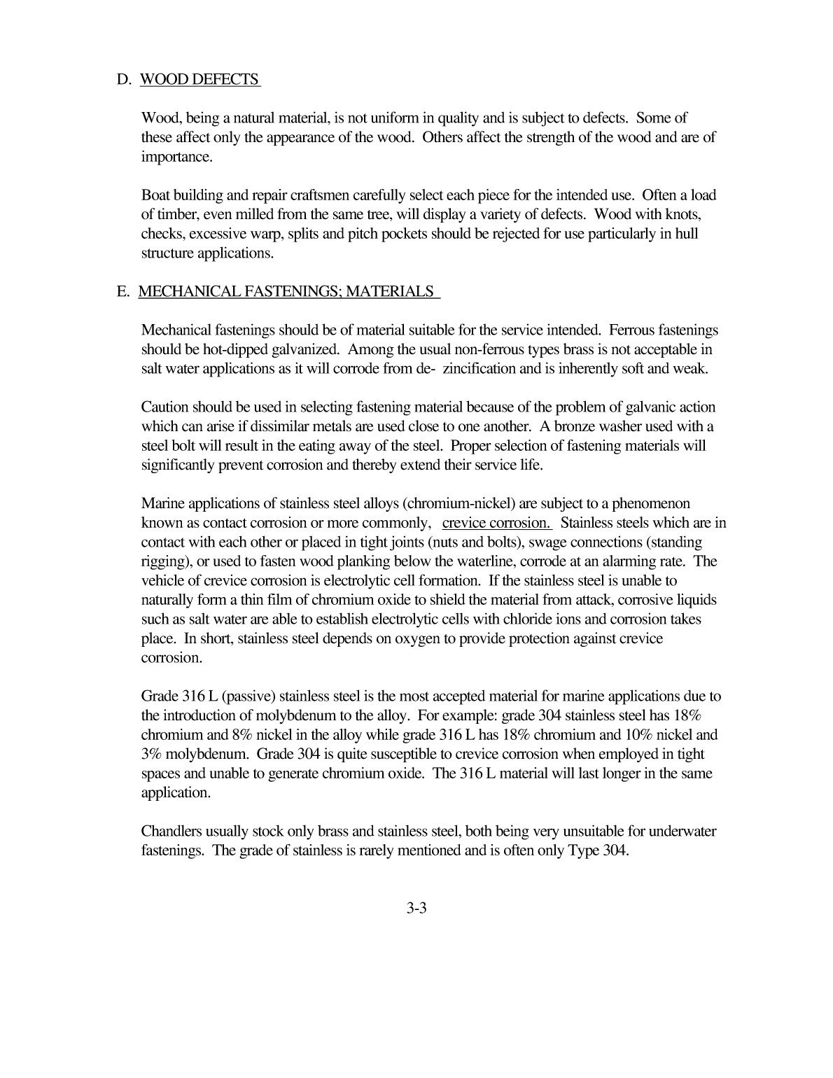 Inspection, Repair, And Maintenance Of Wood Hulls