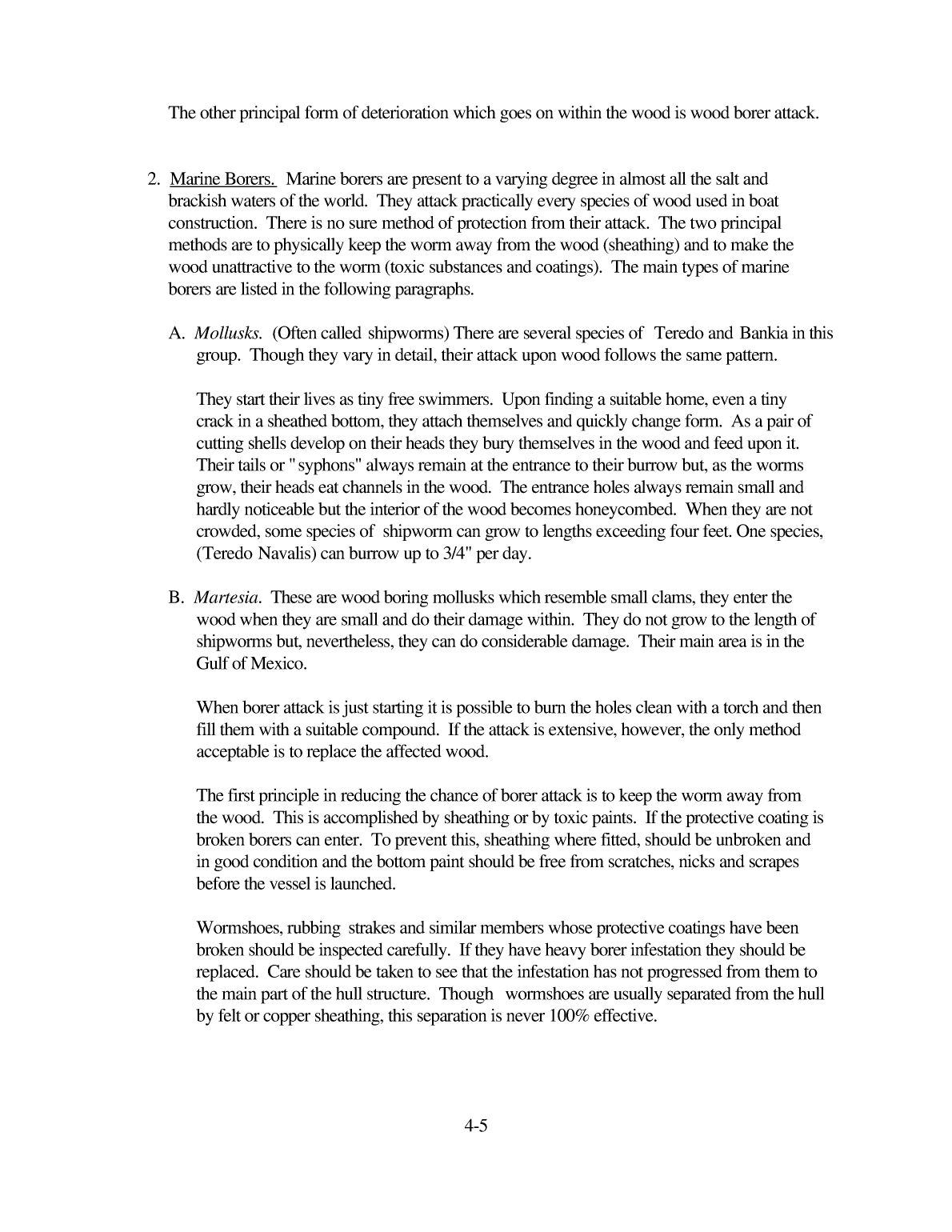 Inspection, Repair, And Maintenance Of Wood Hulls