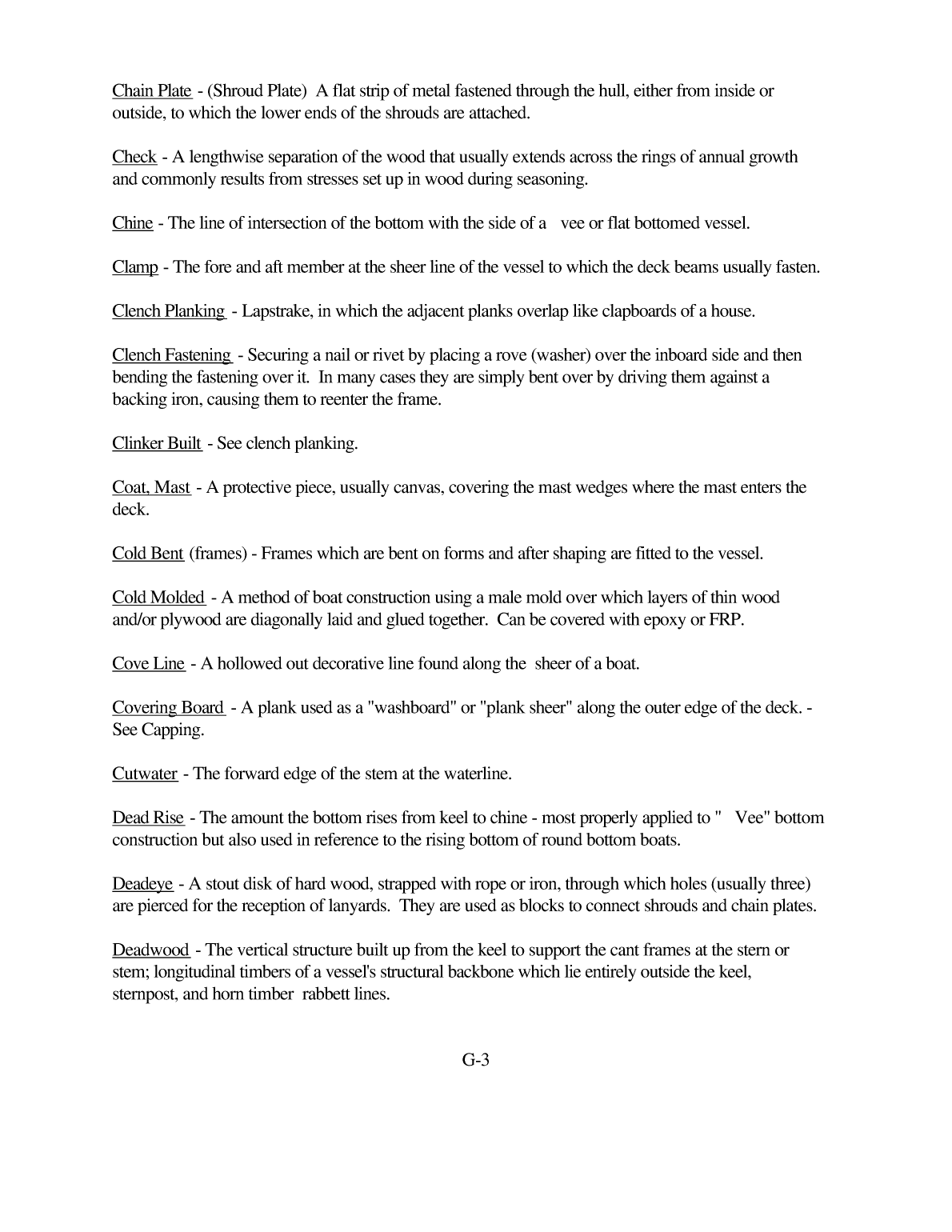 Inspection, Repair, And Maintenance Of Wood Hulls