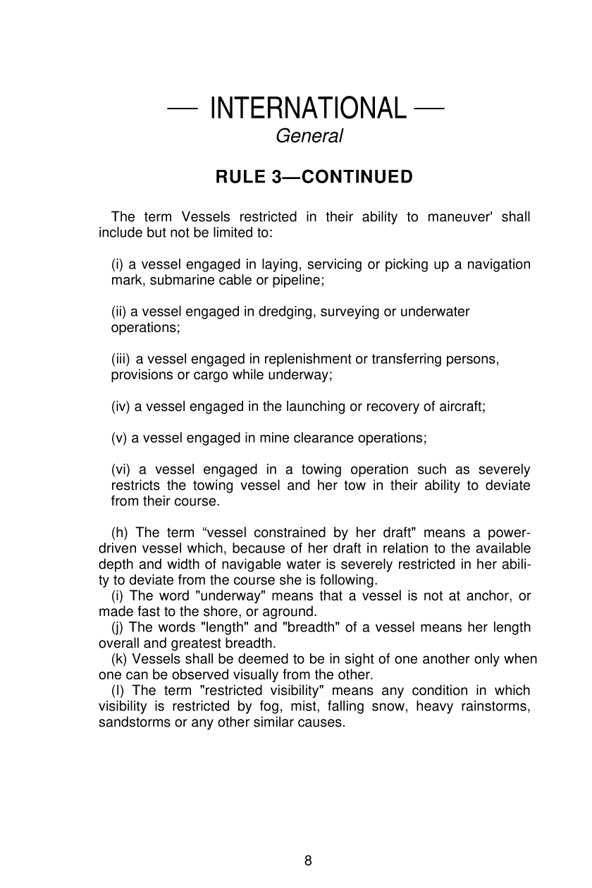 United States Coast Guard Navigation Rules ( Obsolete)