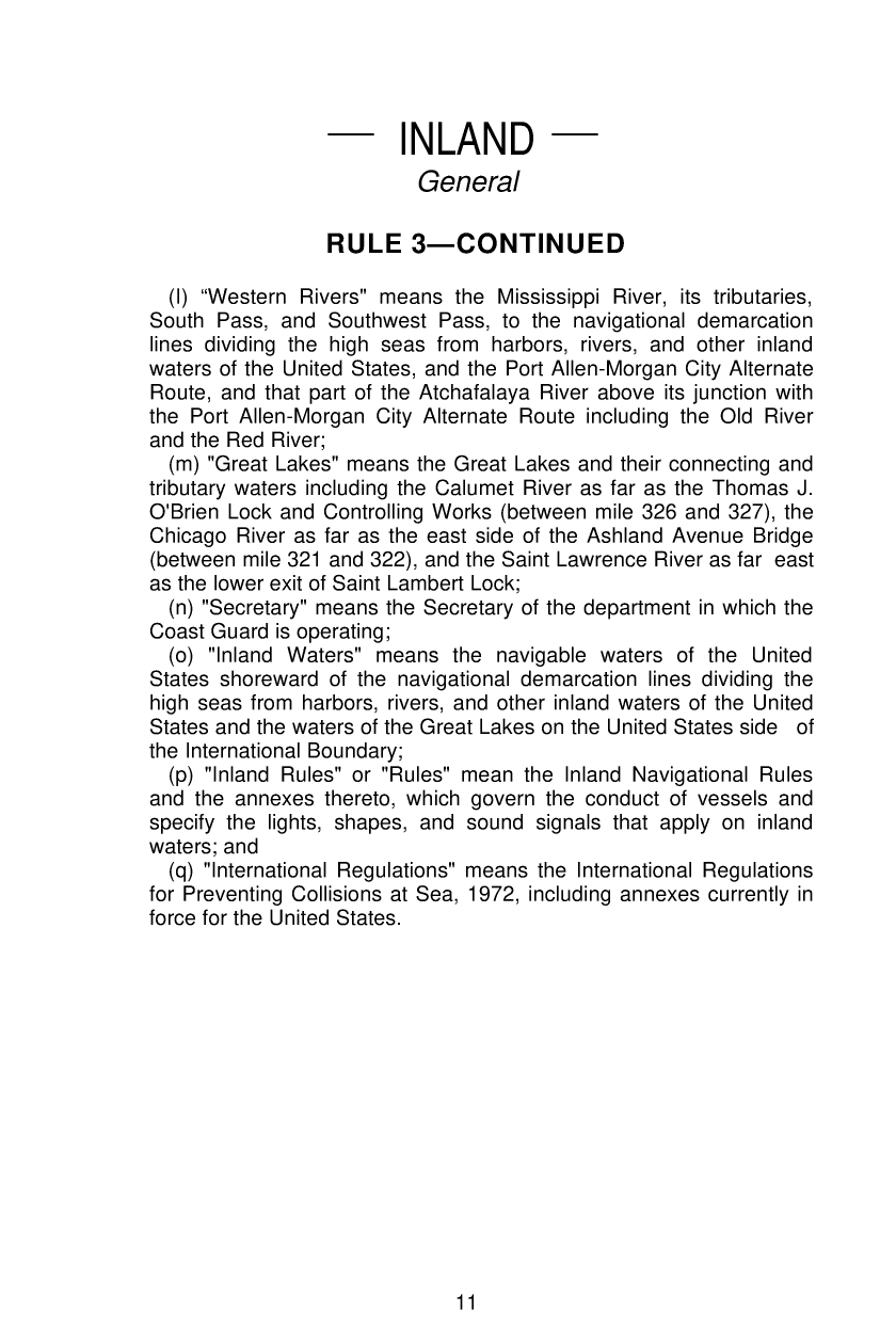 United States Coast Guard Navigation Rules ( Obsolete)