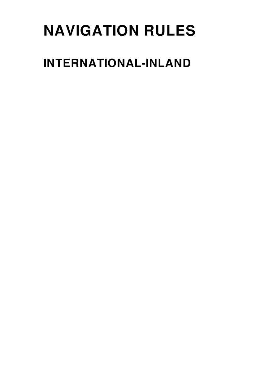 United States Coast Guard Navigation Rules ( Obsolete)