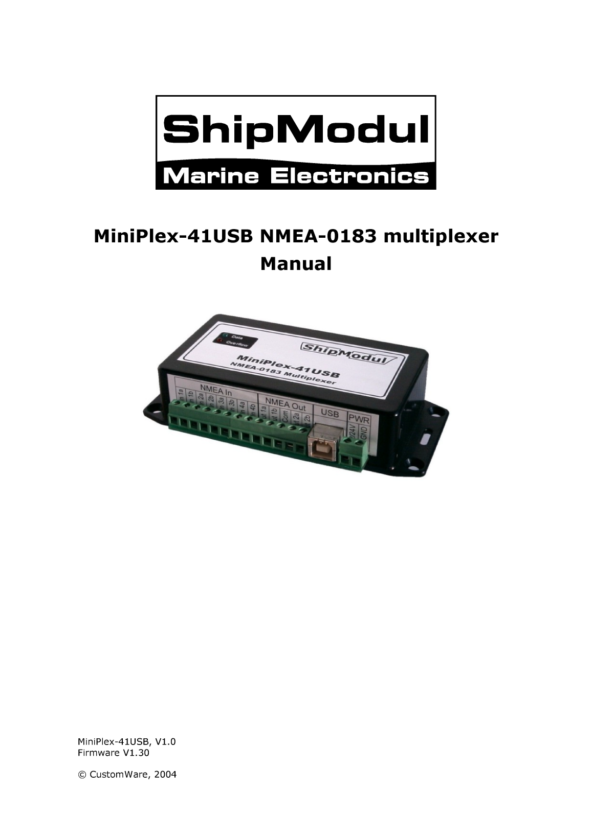 Accessoires Shipmodul Man Mpx 41usb En