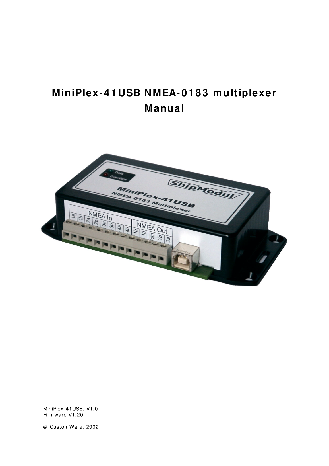 Accessoires Shipmodul Man Mpx 41usb En V1.20 2002
