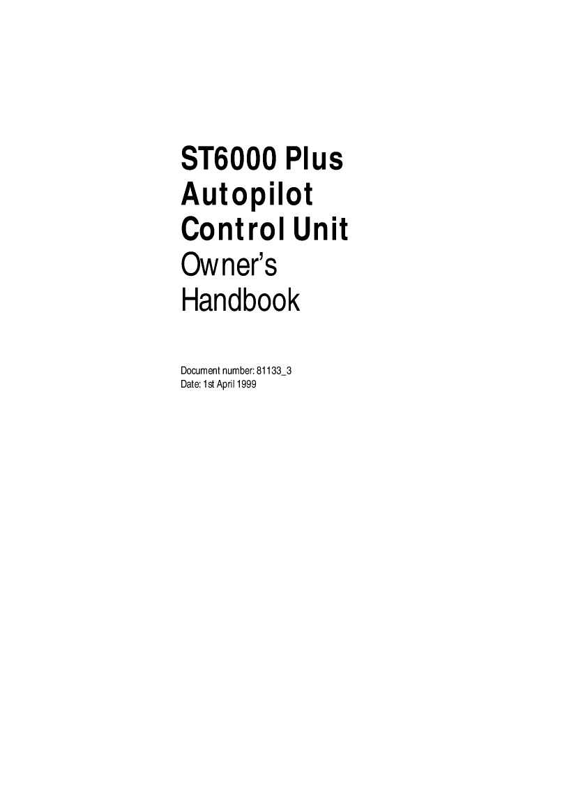 Autohelm St6000plus
