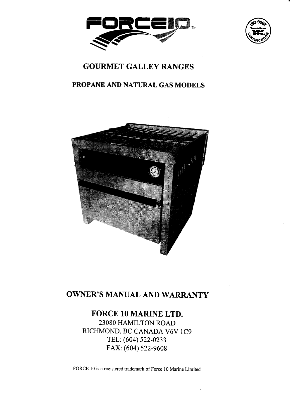 Force10 Gourmet Manual