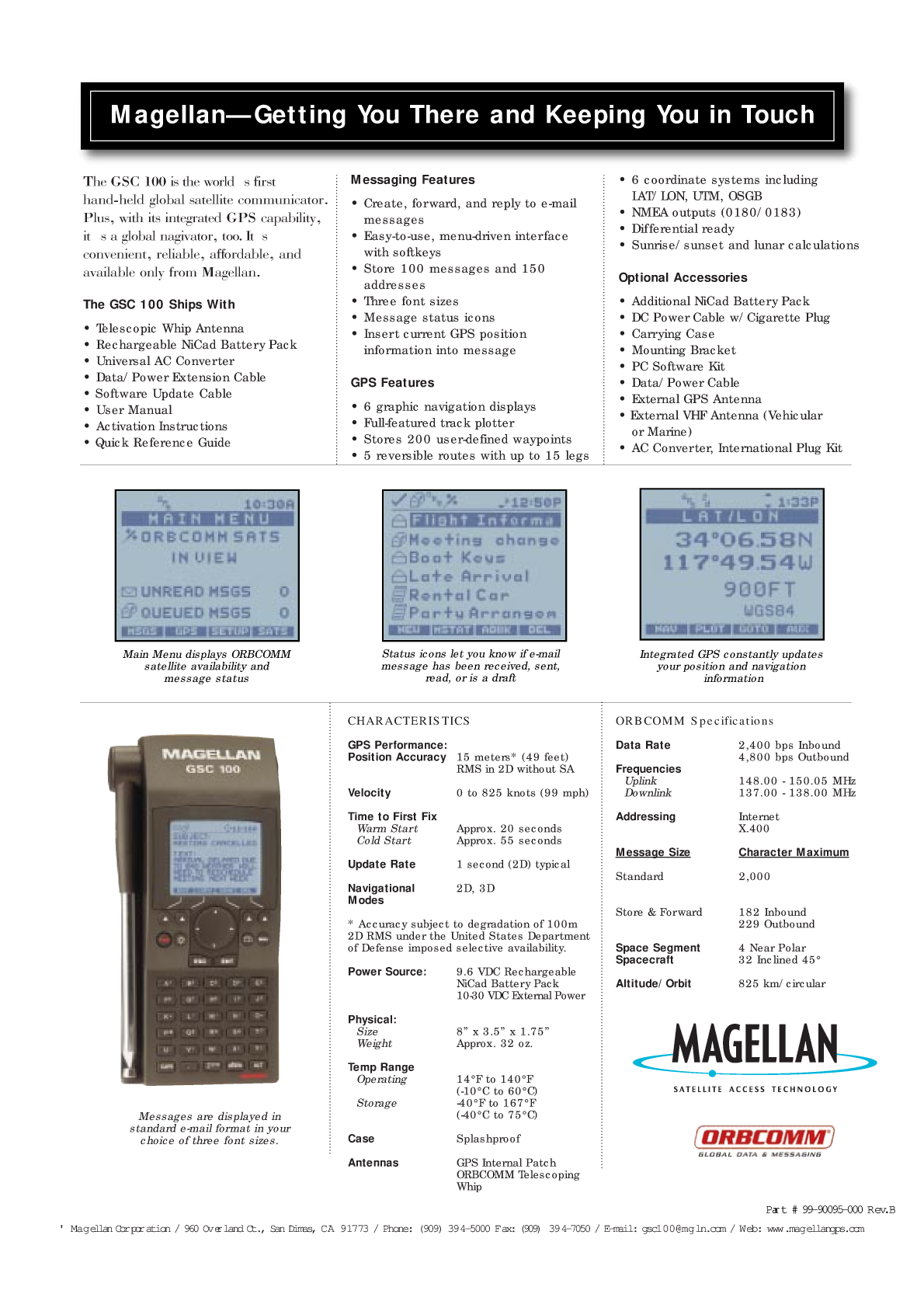 Magellan Gsc100 Gsc100datasheet