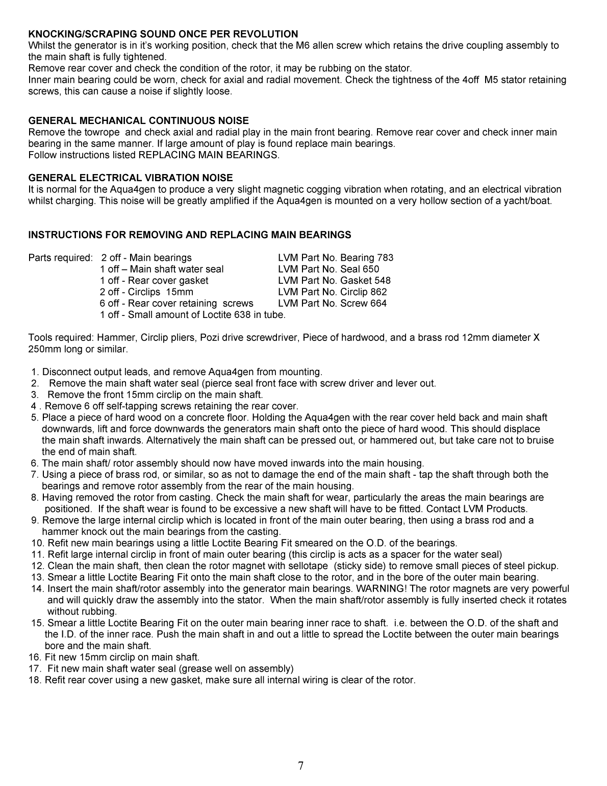 Aqua 4 Gen Owners Manual