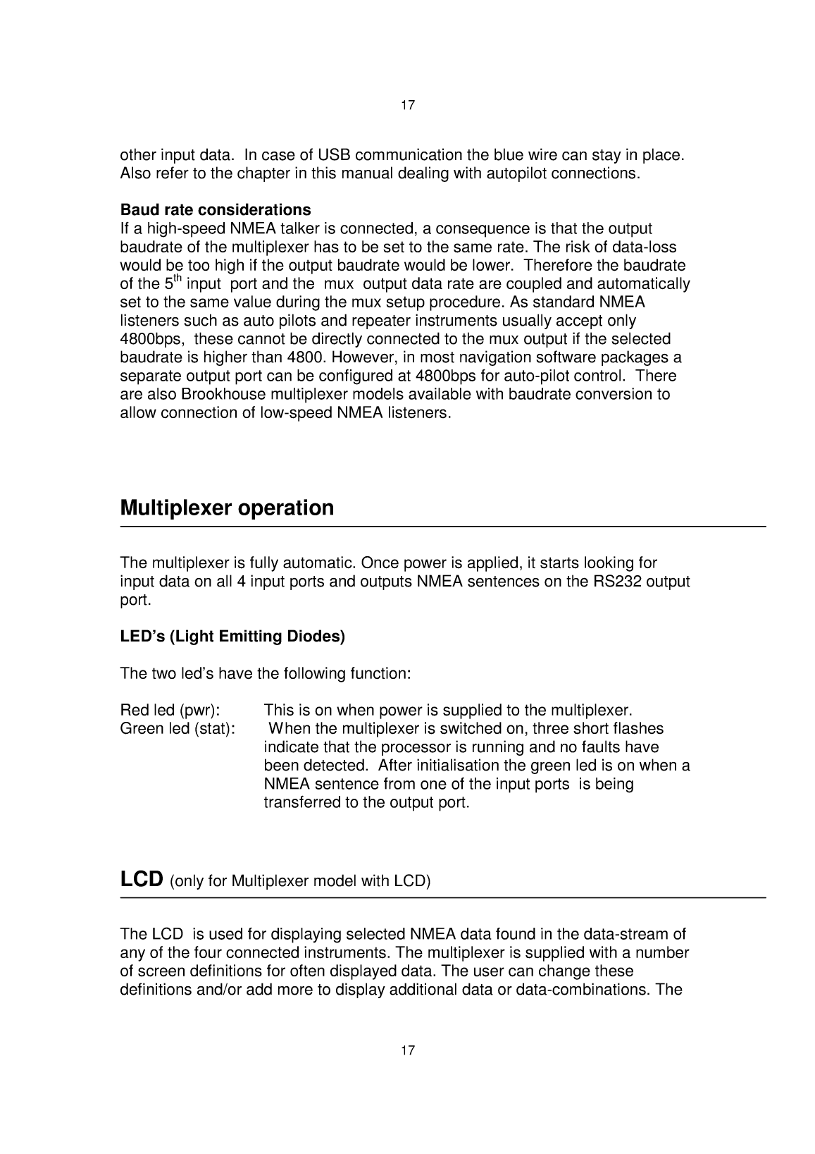 Brookhouse Nmea Mux Mk 2 Manual
