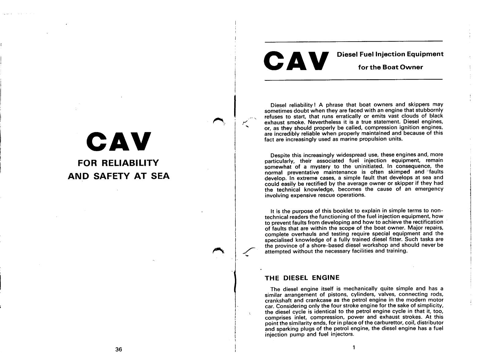 Cav Diesel Fuel Injection For Boats