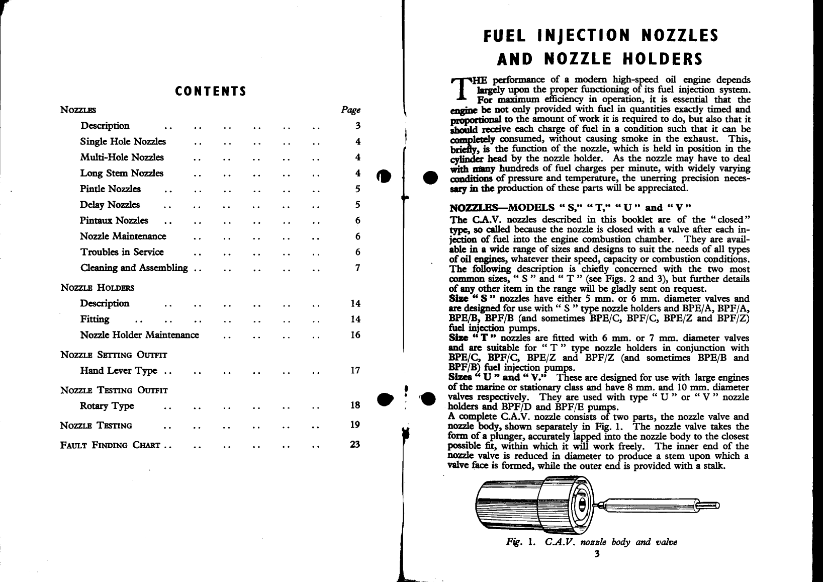 'cav Fuel Injection Nozzles'