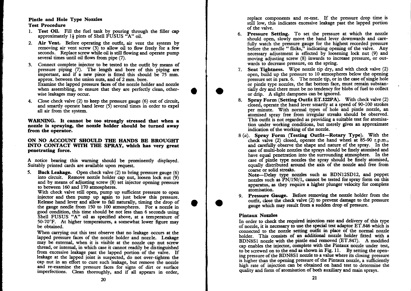 'cav Fuel Injection Nozzles'
