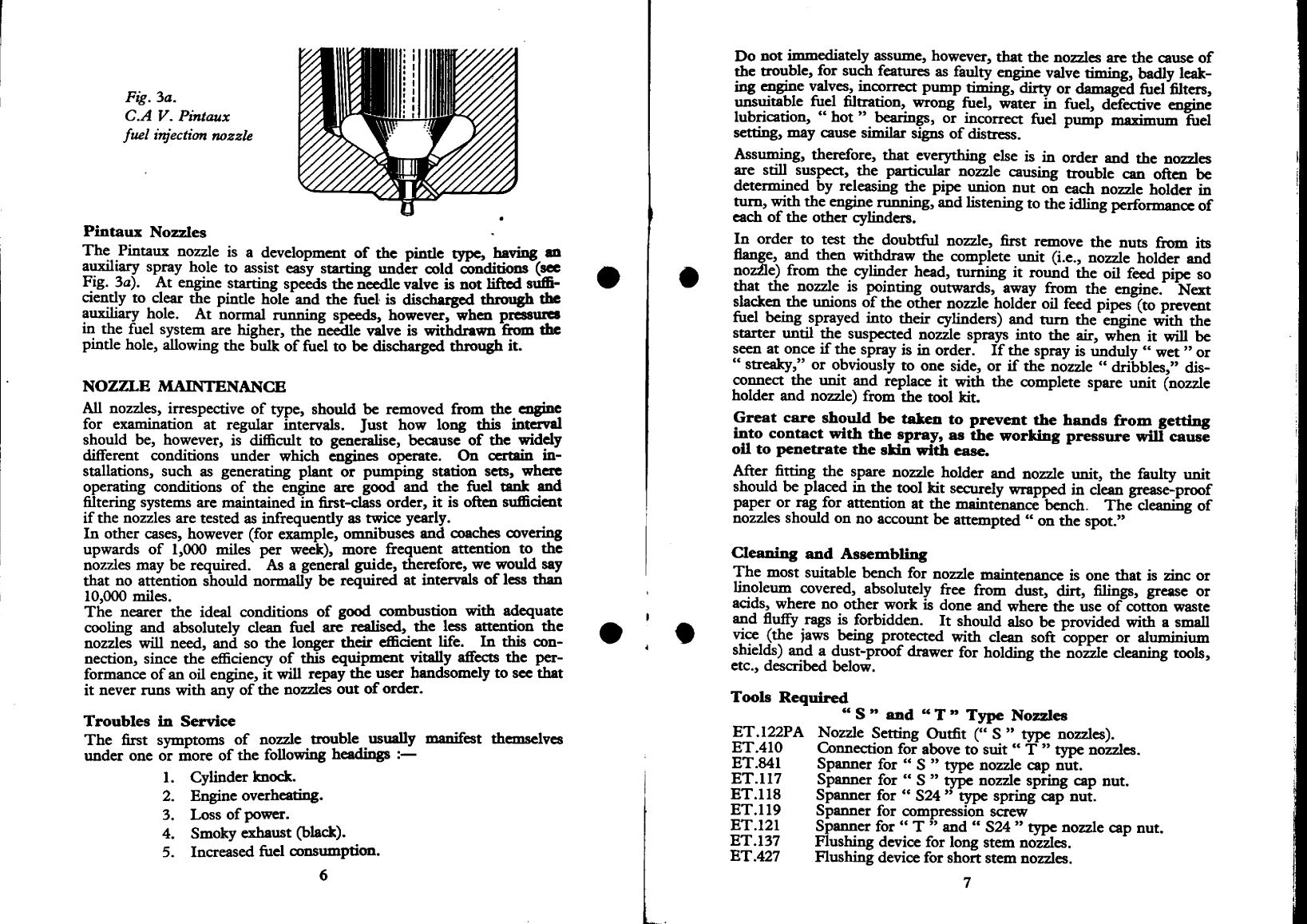 'cav Fuel Injection Nozzles'