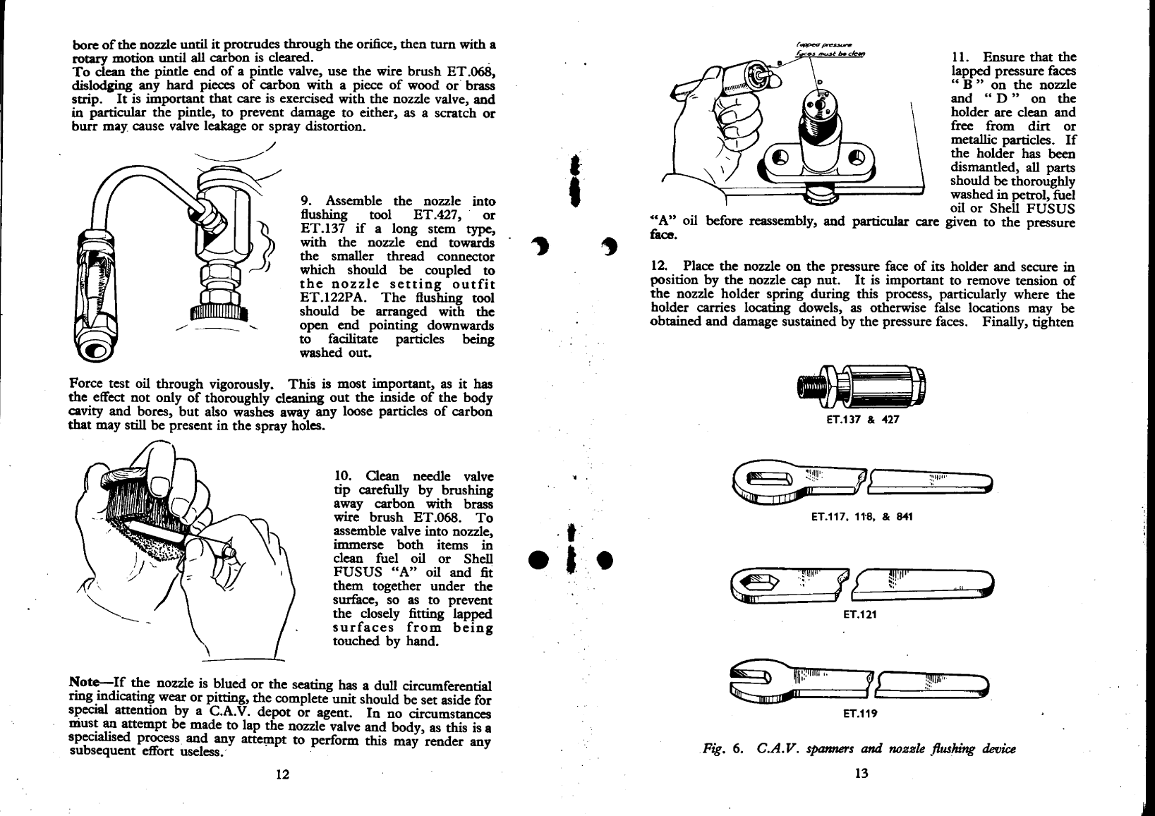 'cav Fuel Injection Nozzles'