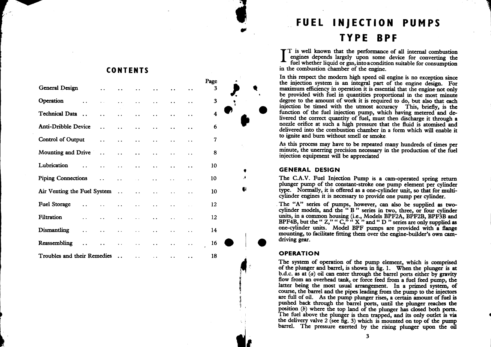 'cav Fuel Injection Pumps'