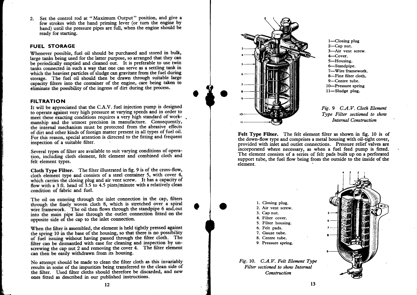 'cav Fuel Injection Pumps'