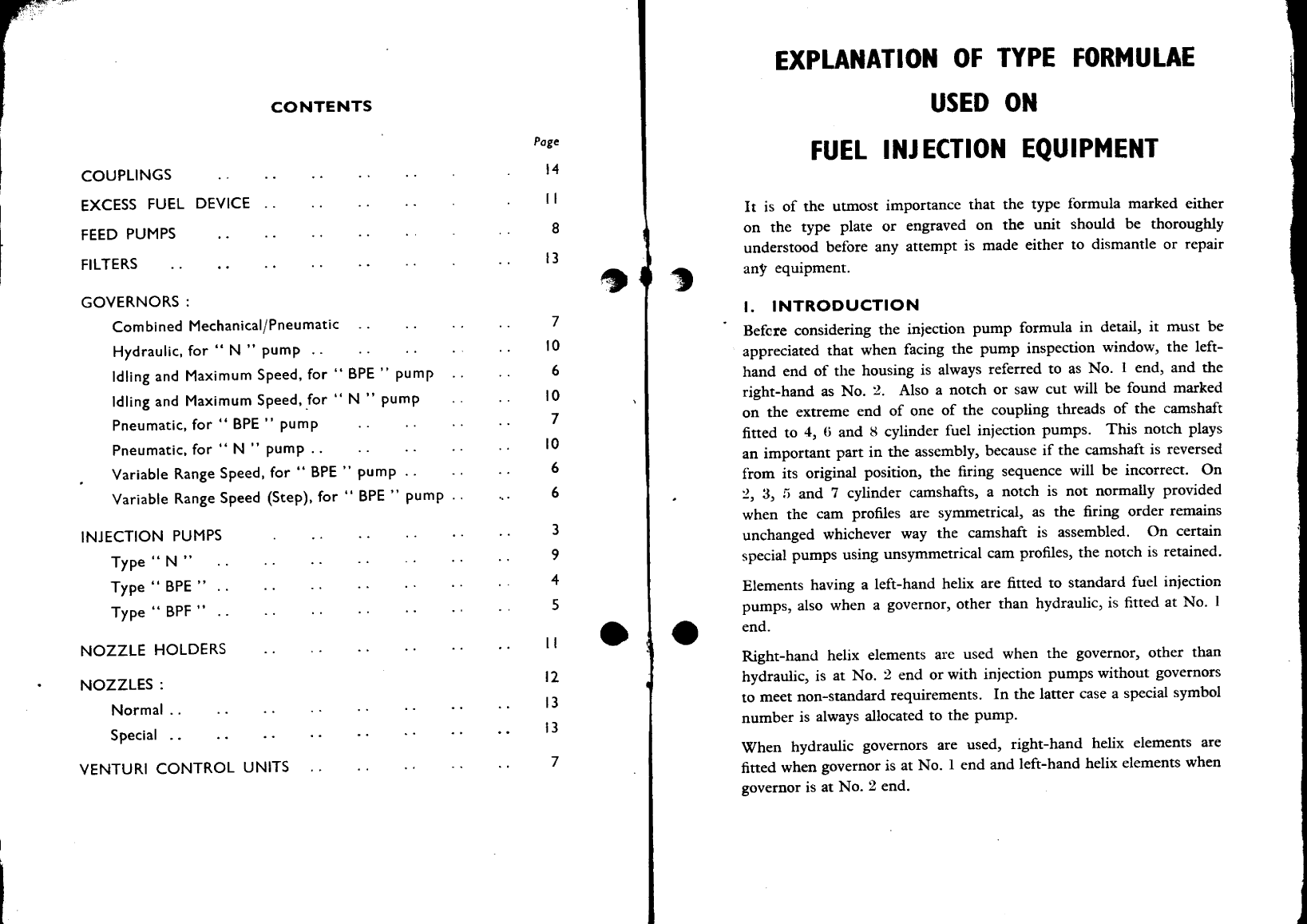 Cav Fuel Injection Type Formulae