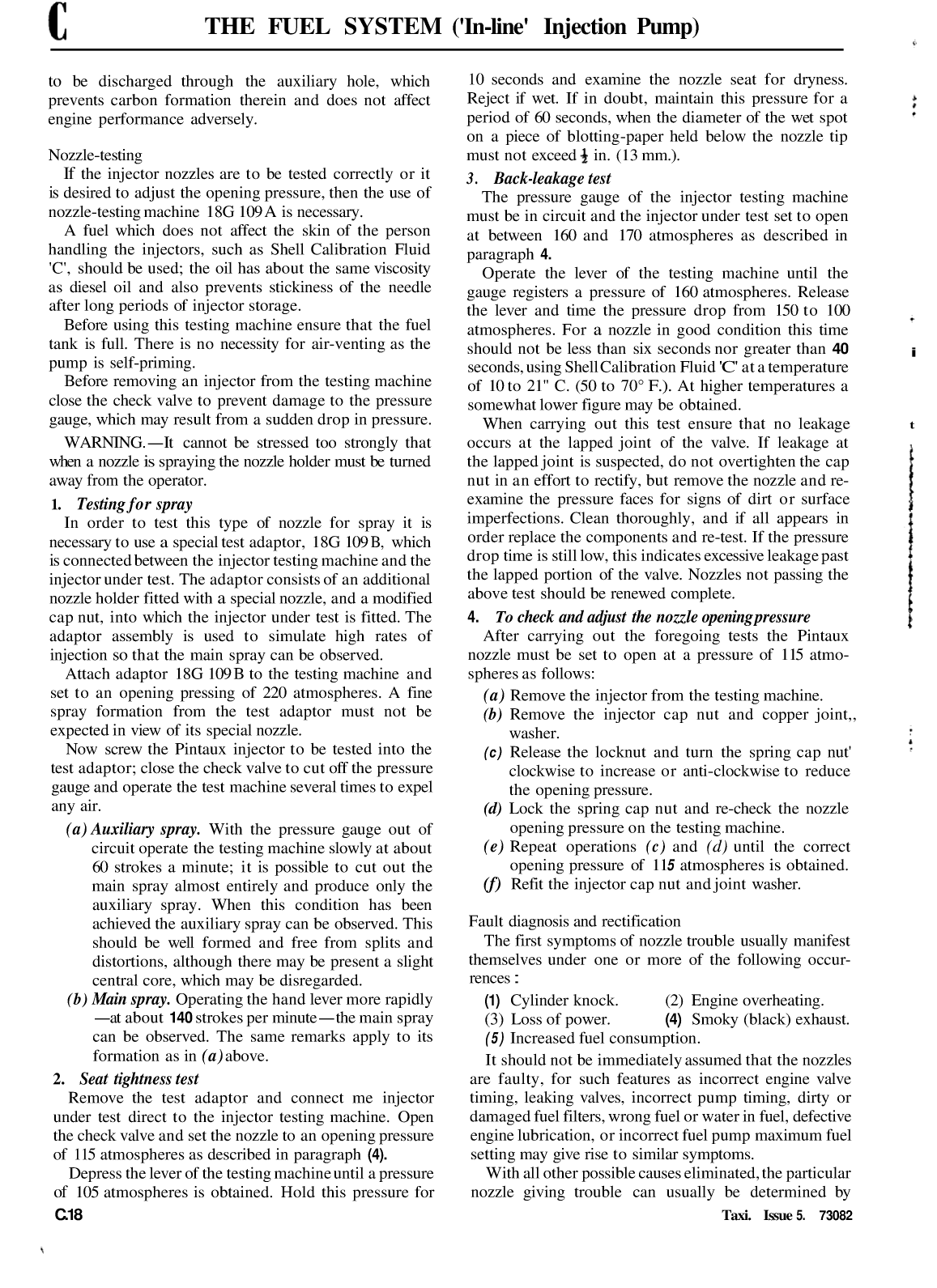 Cav Pintaux Injection Nozzle Rebuild
