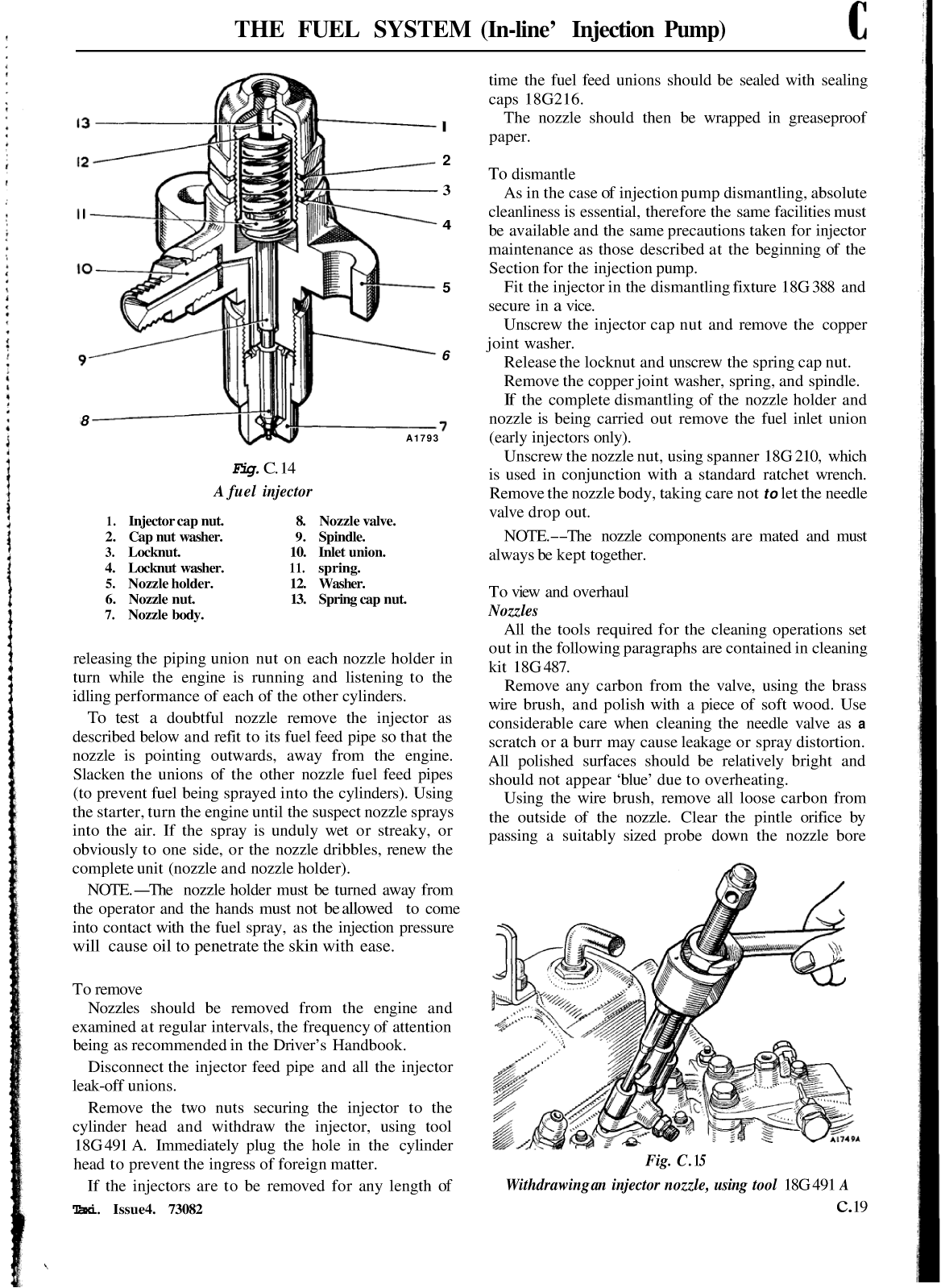 'cav Pintaux Injection Nozzle Rebuild'