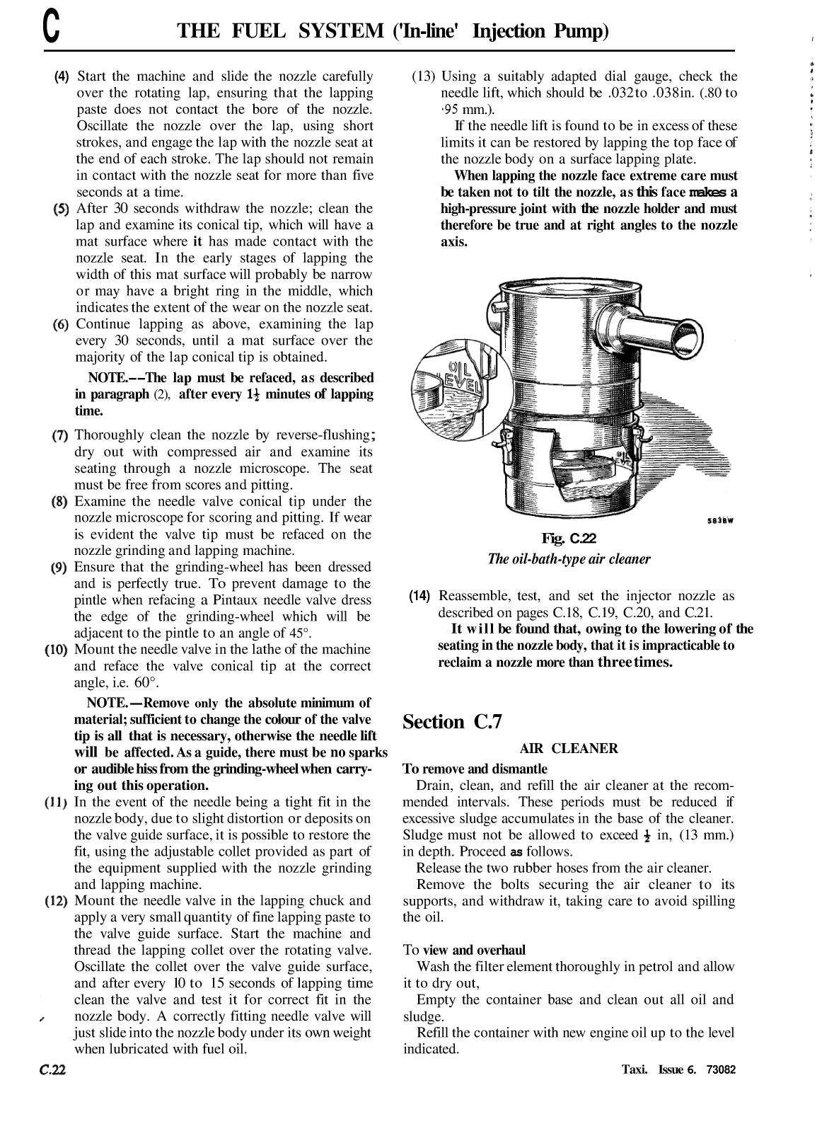 Cav Pintaux Injection Nozzle Rebuild