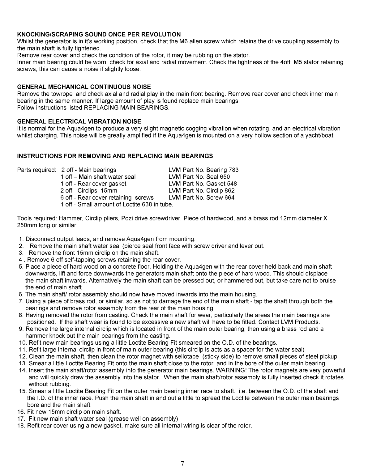 Aqua 6 Gen Owners Manual