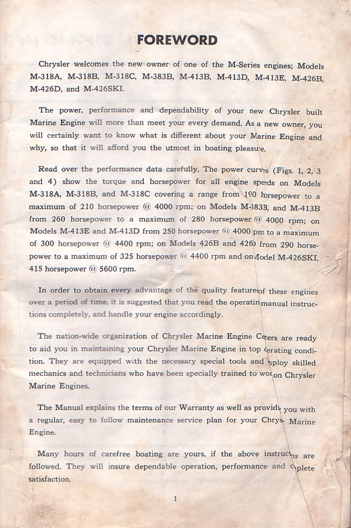 Chrysler Marine Engine Manual